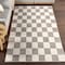 Nuloom Zhuri Checkered Machine Washable Area Rug 5ft x 8ft MEGR02A-508 - alternate 1